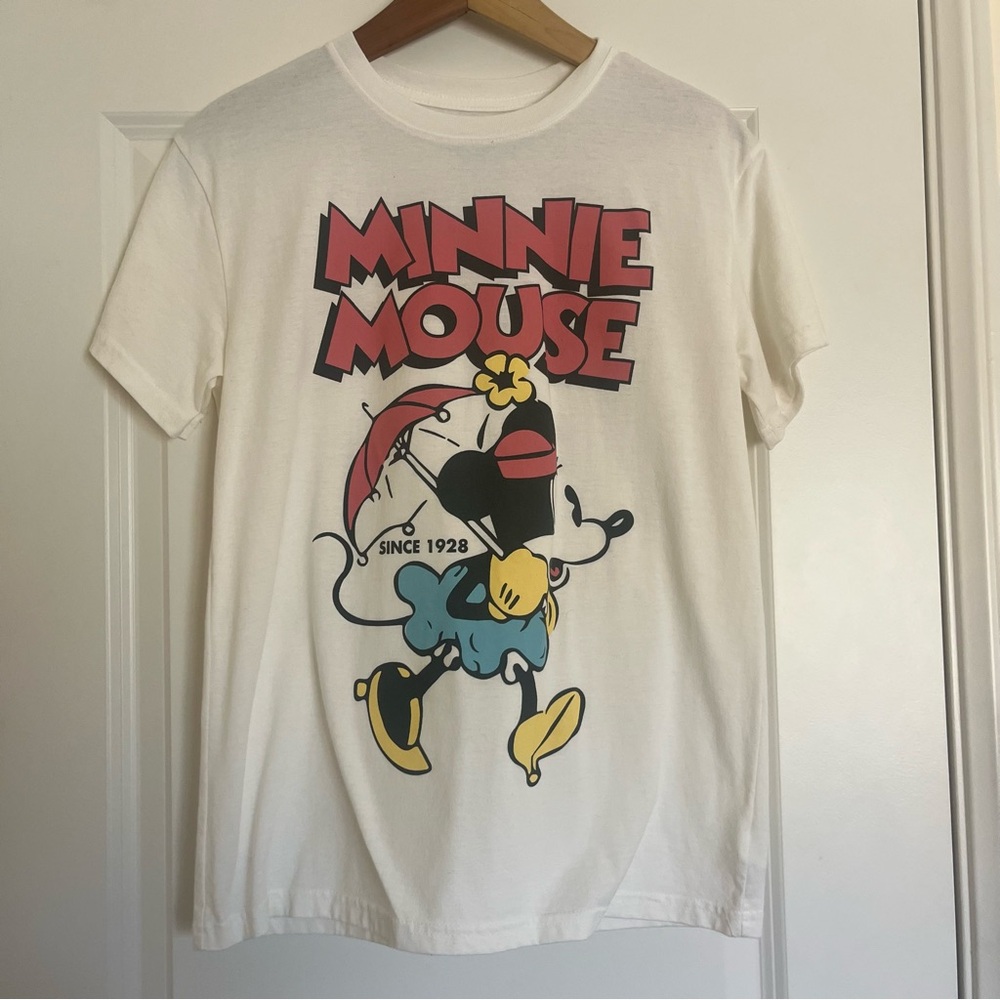Women’s White Classic Minnie Mouse Disney T-Shirt